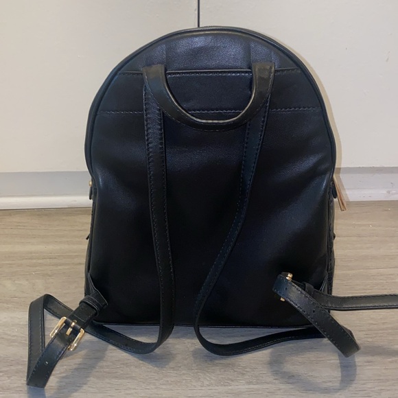 Michael Kors Black Embroidered Rhea Backpack - Picture 4 of 9